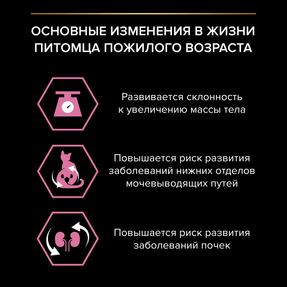 Сухой корм PRO PLAN® для кошек старше 7 лет с чувствительным пищеварением или особыми предпочтениями в еде, с высоким содержанием индейки - фото 3