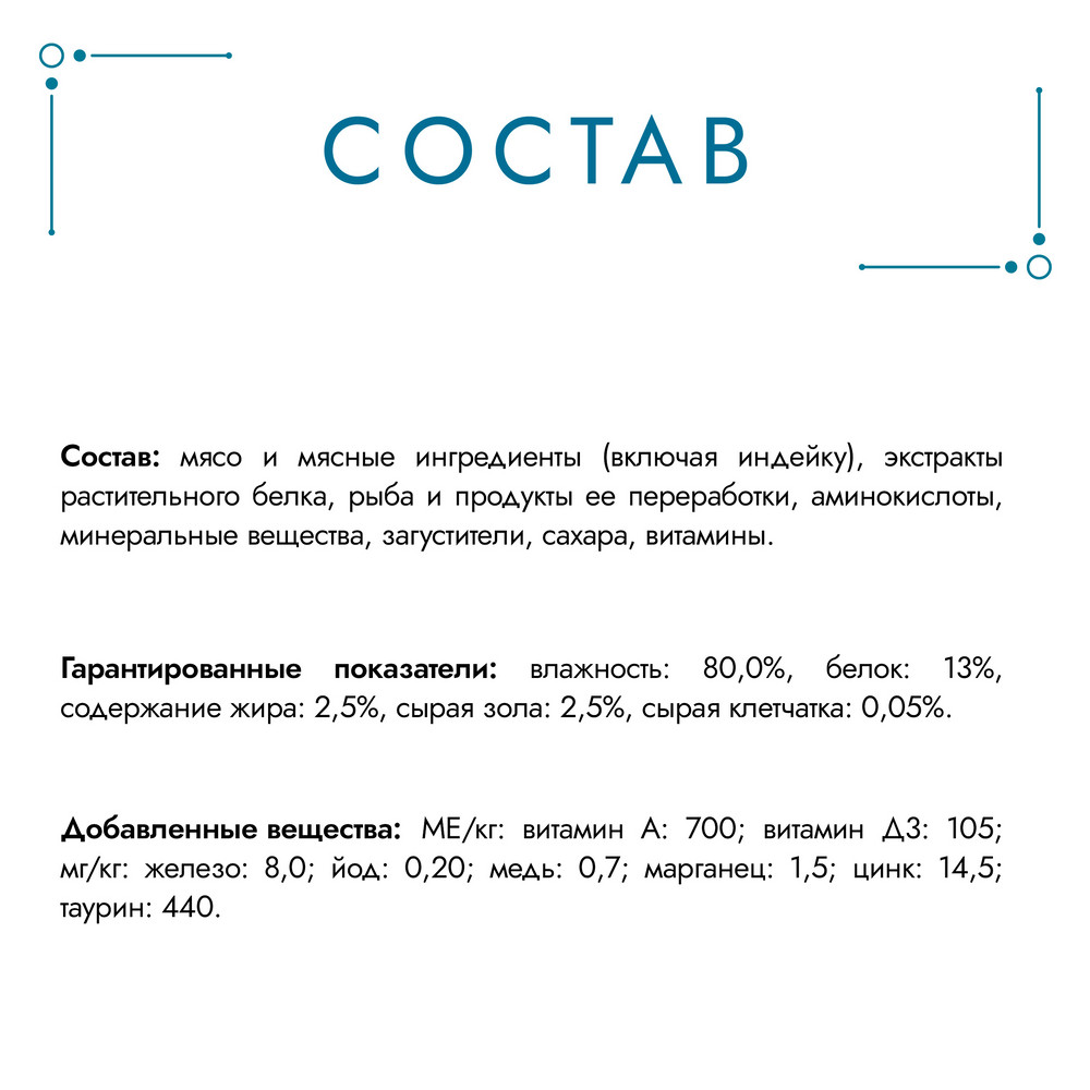 Влажный корм Гурмэ® Перл Нежное филе для кошек, с индейкой в соусе, Пауч, 75 г - фото 9