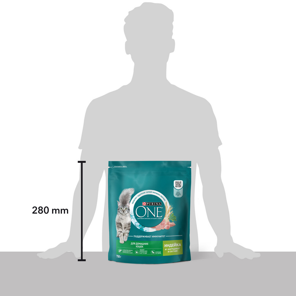 Сухой корм Purina ONE® полнорационный для взрослых кошек, живущих в домашних условиях, с высоким содержанием индейки - фото 16