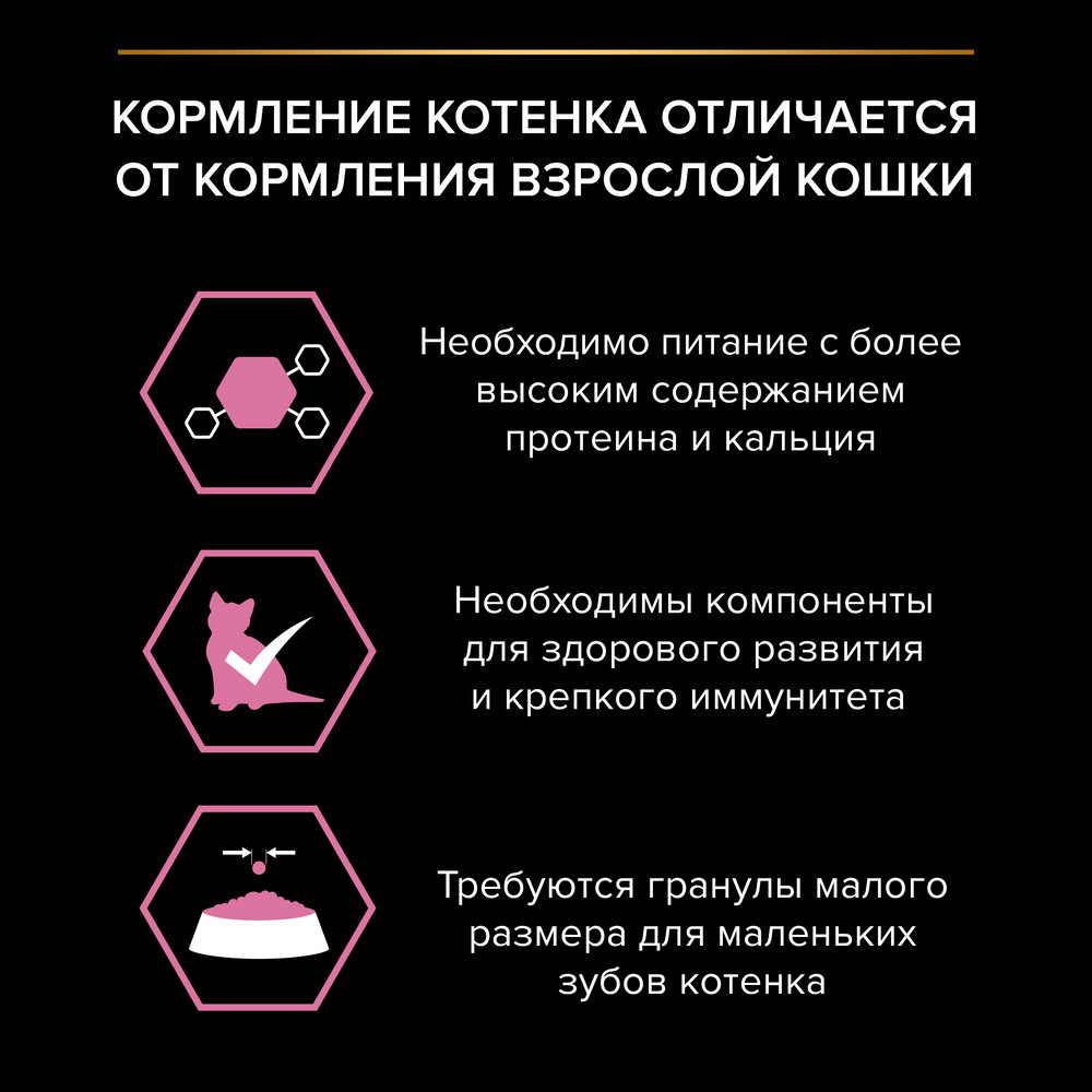 Сухой корм PRO PLAN® для котят с чувствительным пищеварением или с особыми предпочтениями в еде, с высоким содержанием индейки - фото 5