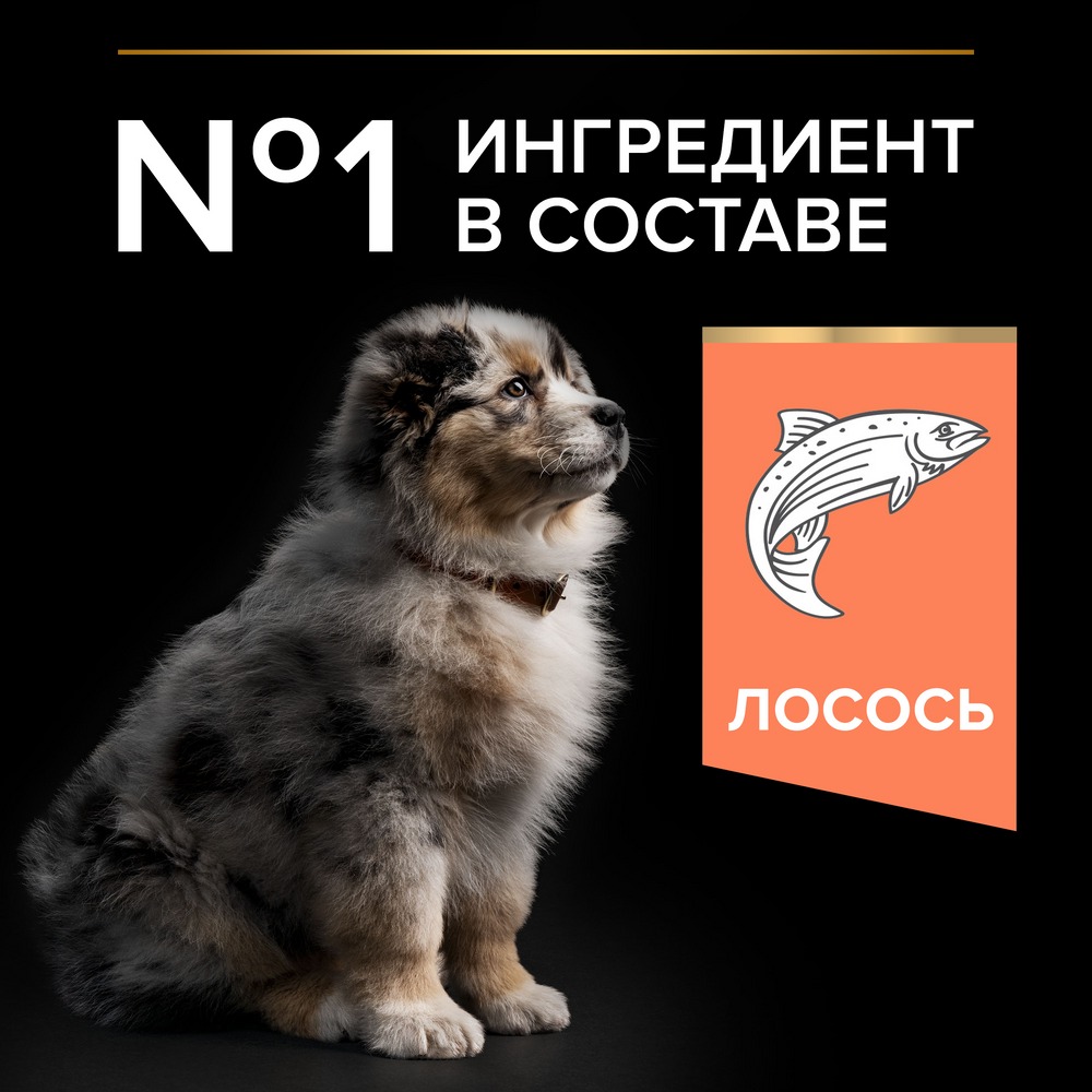 Сухой корм PRO PLAN® для щенков средних пород с чувствительной кожей, с высоким содержанием лосося - фото 5