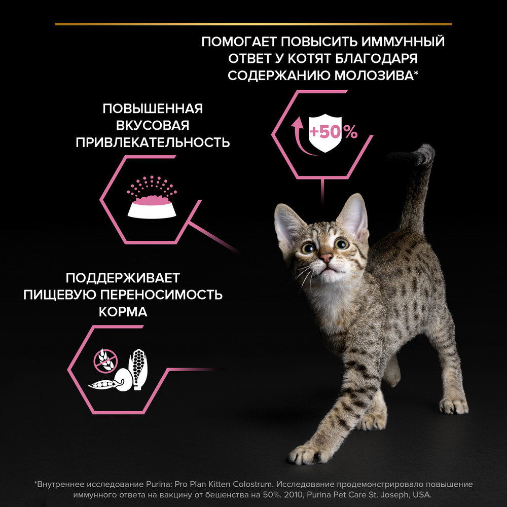 Сухой корм PRO PLAN® для котят с чувствительным пищеварением или с особыми предпочтениями в еде, с высоким содержанием индейки - фото 6