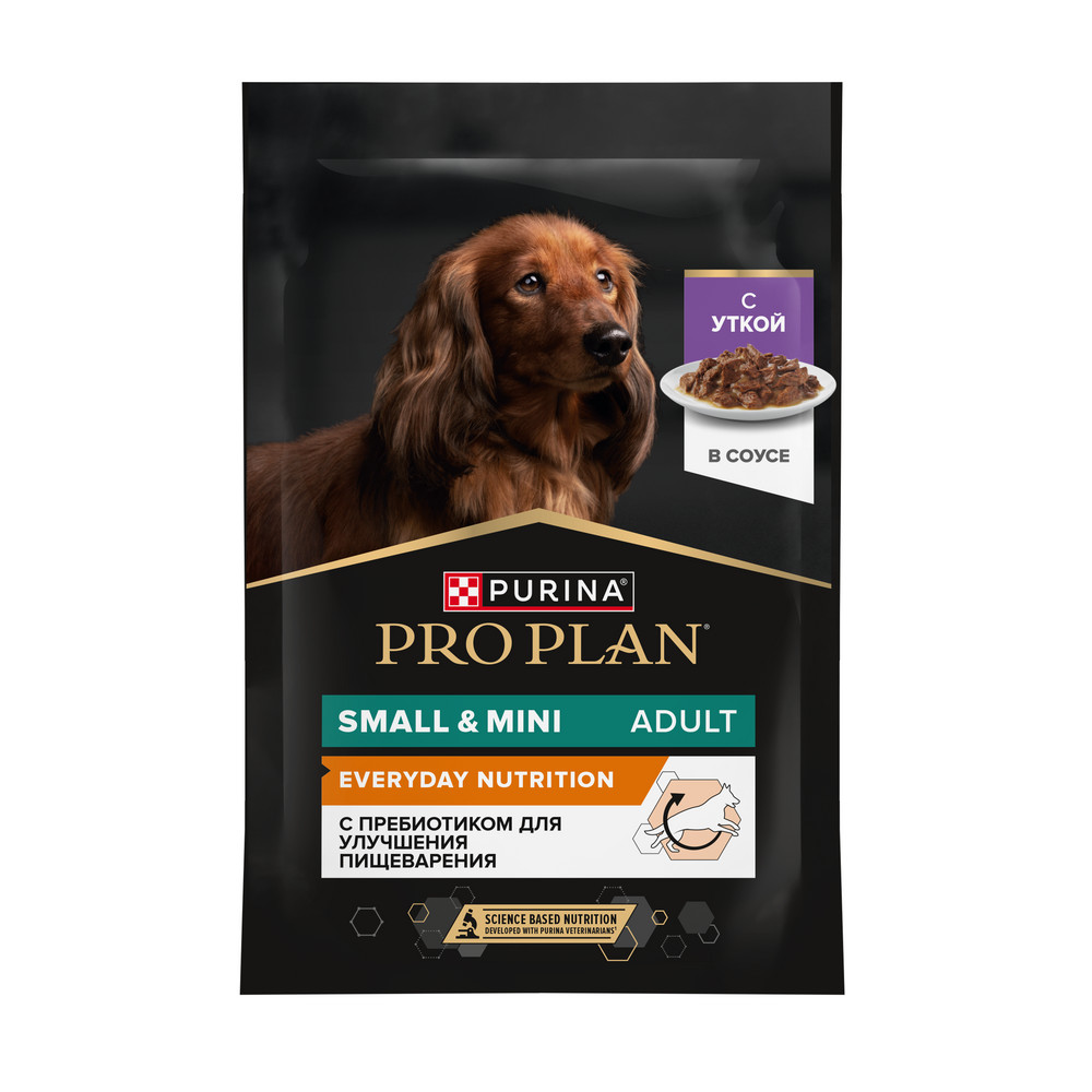 Влажный корм PRO PLAN® для взрослых собак мелких и карликовых пород, с уткой в соусе,  85 г х 26 шт - фото 2