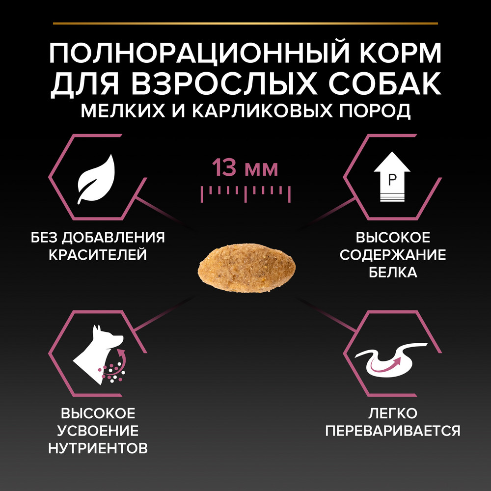 Сухой корм PRO PLAN® для взрослых собак мелких и карликовых пород с чувствительной кожей, с высоким содержанием лосося - фото 9