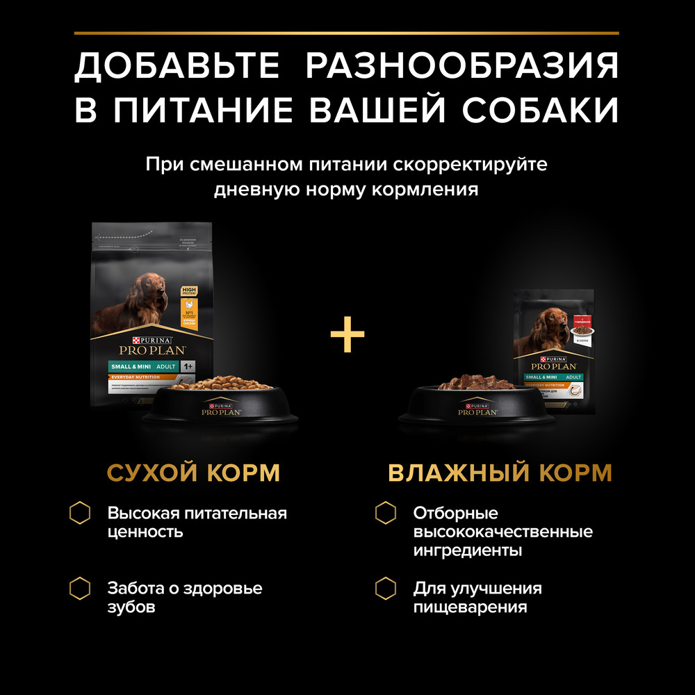 Влажный корм PRO PLAN® для взрослых собак мелких и карликовых пород, с говядиной в соусе, 85 г х 26 шт - фото 14