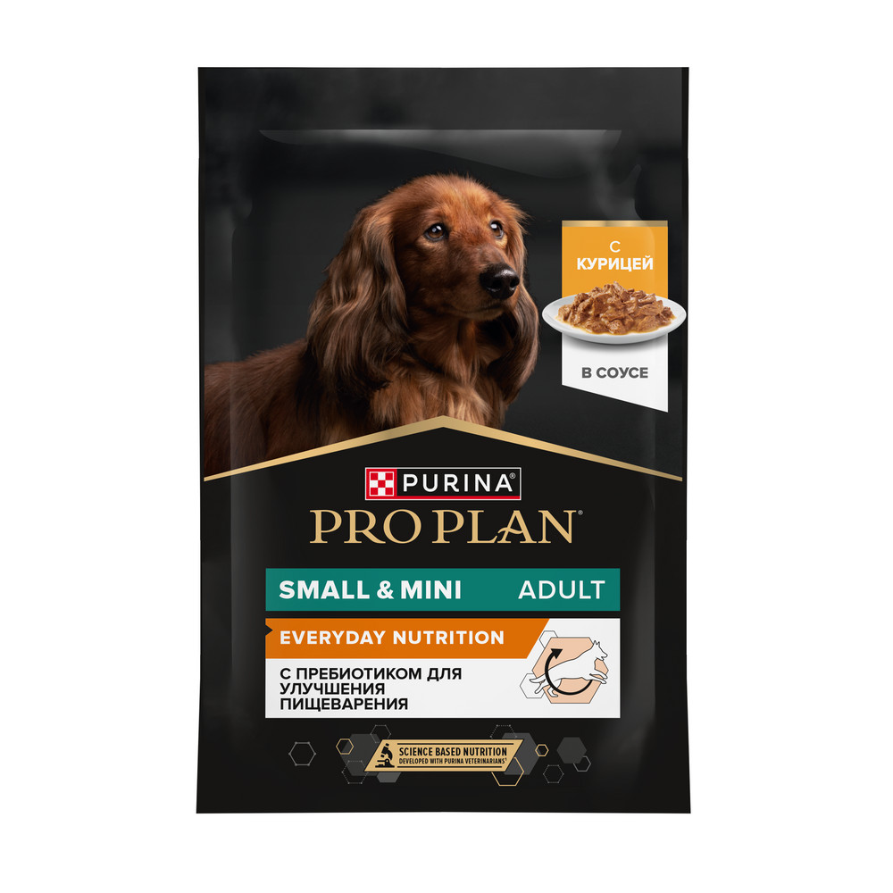 Влажный корм PRO PLAN® для взрослых собак мелких и карликовых пород, с курицей в соусе , 85 г х 26 шт - фото 2