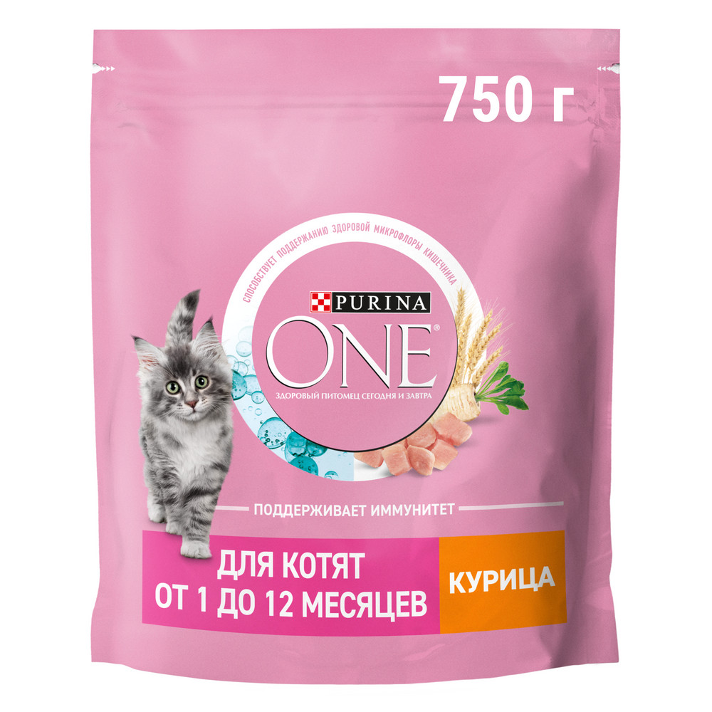 Сухой корм Purina ONE® полнорационный для котят, с высоким содержанием курицы - фото 2