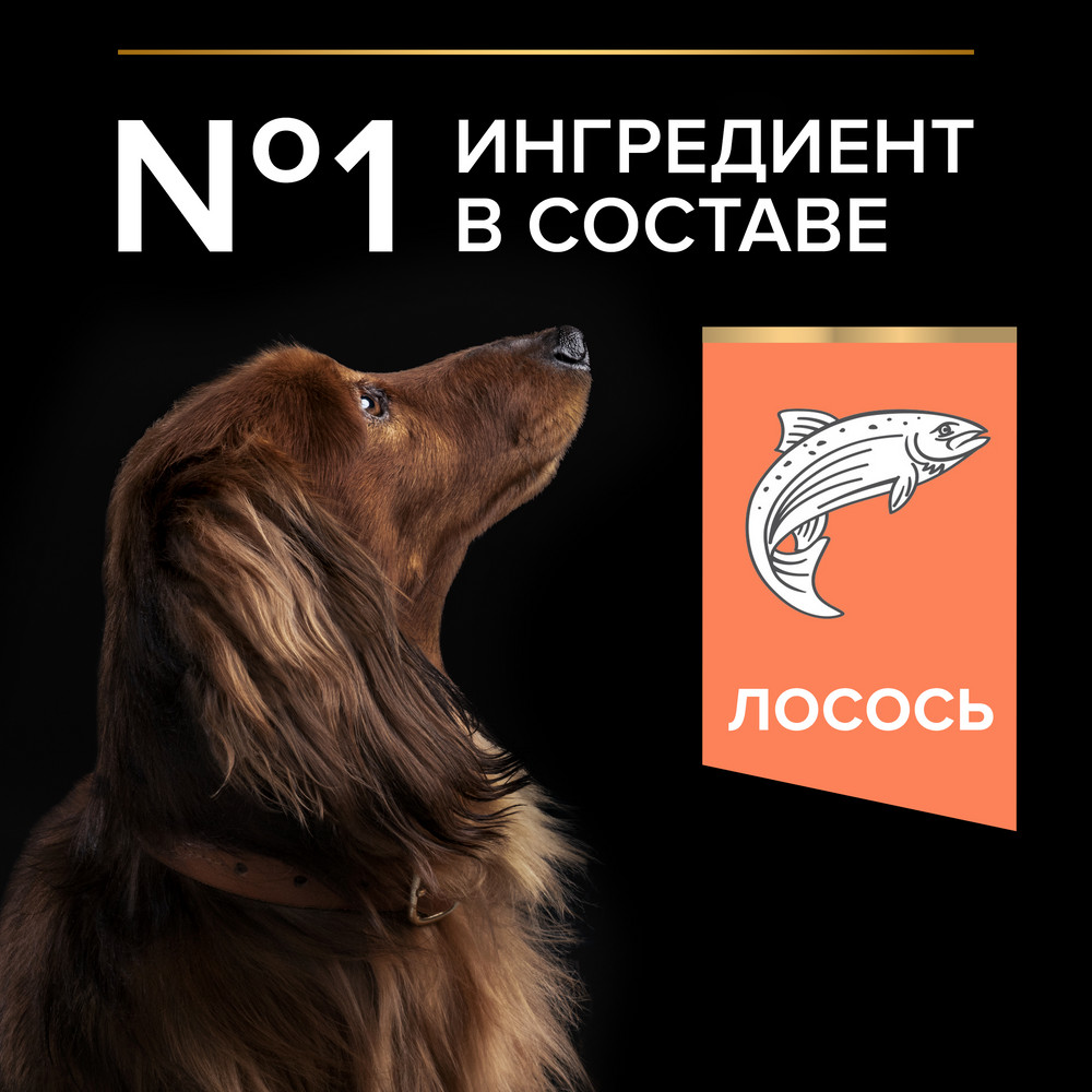 Сухой корм PRO PLAN® для взрослых собак мелких и карликовых пород с чувствительной кожей, с высоким содержанием лосося - фото 6