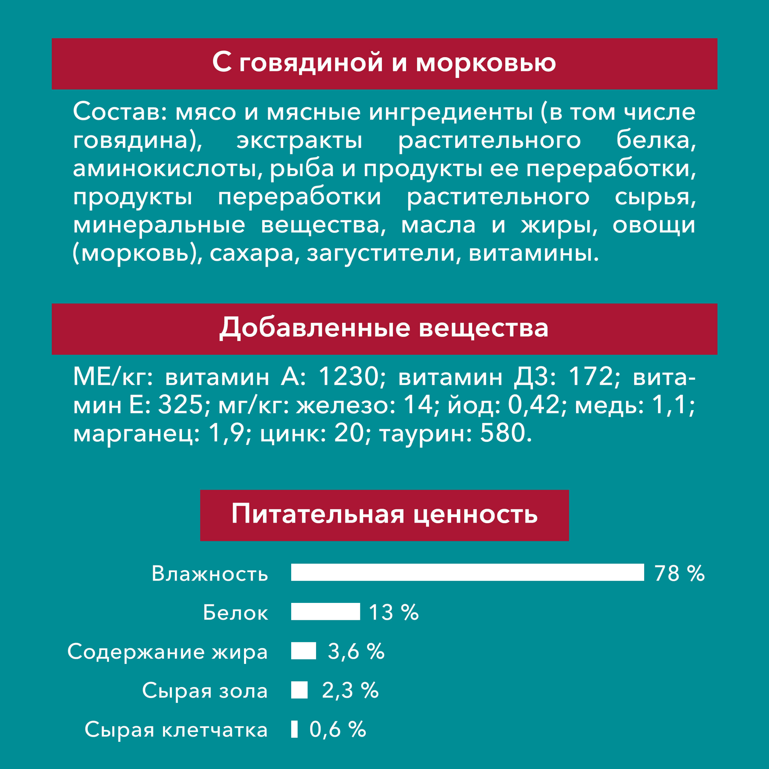 Влажный корм Purina ONE® для стерилизованных кошек и кастрированных котов, с говядиной и морковью, Пауч, 75 г - фото 4