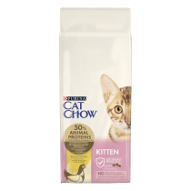 Purina® CAT CHOW® (Пурина Кэт Чау) для котят, с высоким содержанием курицы.