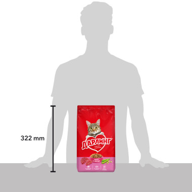 Сухой корм ДАРЛИНГ для взрослых кошек, с мясом и овощами, 1.75 кг