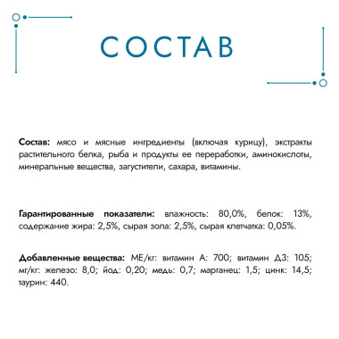 Влажный корм Гурмэ Перл Нежное филе для кошек, с курицей в соусе, Пауч, 75 г