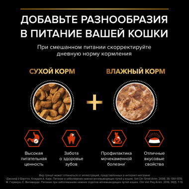 Сухой корм PRO PLAN® для взрослых стерилизованных кошек и кастрированных котов, для поддержания органов чувств, с высоким сод