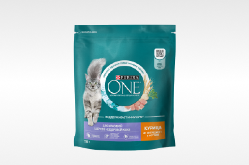 Purina ONE для красивой шерсти и здоровой кожи